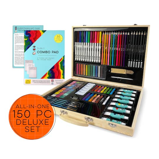 Everything Art Wooden Artist Case Deluxe Set
